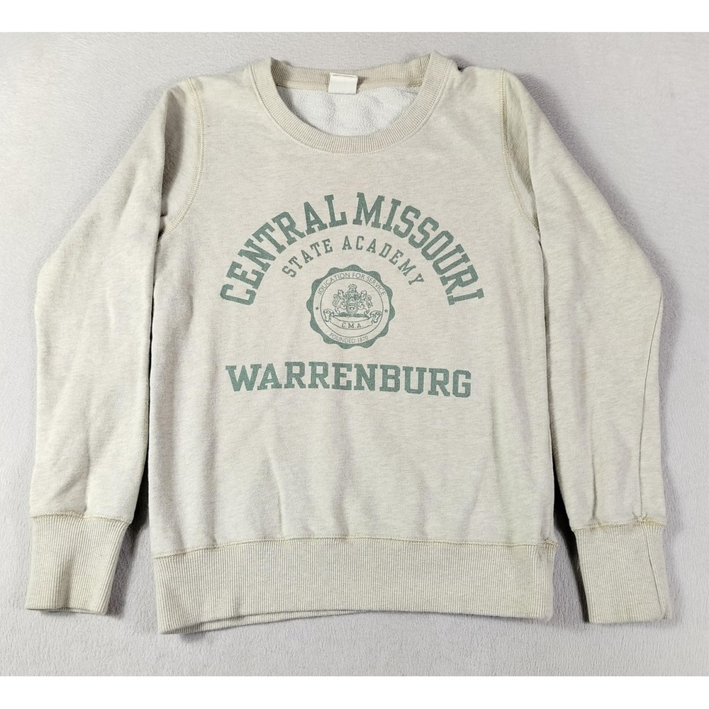 Champion Sweatshirt Mens Large FITS AS SMALL White‎ Central Missouri Warrensburg